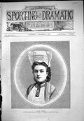 Antique Old Print Madame Hebert As Christine Portrait Beautiful Woman 1876 19th