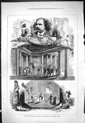 Original Old Antique Print New Opera Milan Messalina Pietro Cossa 1877 19th