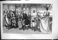Original Old Antique Print 1877 Dancing Lesson Maurier Young Women Girls 19th