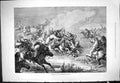 Original Old Antique Print 1877 Kerghese Steppes Horse Racing Accident 19th