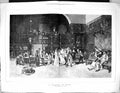Original Old Antique Print Wedding In Spain Indoor Scene 1877 Fortuny Picture