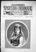 Old Antique Print Marie Roze In Character Portrait Beautiful Woman 1877 19th