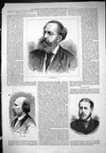 Old Print Glasgow Agricultural Society 1877 Mosenthal Victor Masse Dawson 19th