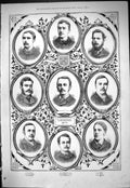 Old 1877 Cambridge Boat Race Crew Hoskins Shafto Davis Fenn Pike Lewi Victorian