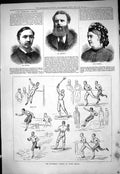 Old 1877 Portrait Kendal Dorling University Sport Lillie Bridge Athle Victorian