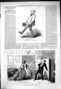 Original Old Antique Print 1877 Portrait John Emery Scene Countess Romani 19th
