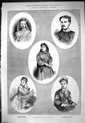Old 1877 Portrait Elise Maisey Hilda Temple Hampton Ange Julia Seaman Victorian