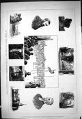 Original Old Antique Print Tunbridge Athletic Club Easter Sport Men Stilts 1877