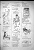 Antique Old Print 1877 Captious Critic Pursy Prologue Managerial Duo Theatre