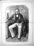 Antique Print 1877 Portrait Mr Vernon Sir Geoffrey Heriott Mammon Theatre 19th