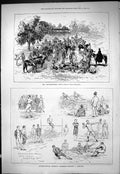 Old 1877 Secunderabad Hunt Horses Hunting Athletic Meetings England I Victorian