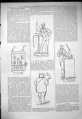 Original Old Antique Print 1877 Captious Critic Theatre Vicarage 19th