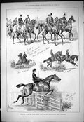 Old 1877 Horse Show Agricultural Hall Islington Parade Princess Wales Victorian