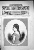 Old 1877 Portrait Mdlle. Marimon Royal Italian Opera Beautiful Woman Victorian