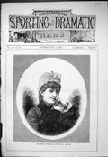 Antique Old Print Portrait Beautiful Woman Maria Williams Folly Theatre 1877