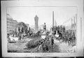 Old Antique Print 1877 Meet Four-In-Hand Club Crystal Palace Horses Coach 19th