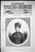 Original Old Antique Print 1877 Portrait Miss Camille Clermont Beautiful Woman