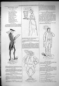 Old Antique Print 1877 Captious Critic Theatre Gen Plough Middleton Carr 19th