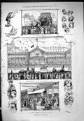 Old 1877 Scene Ostend Season Horse Race Course Grand Stand Strolling Victorian