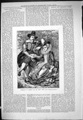 Original Old Antique Print 1877 Portrait Rubens First Wife Romance Victorian