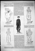 Original Old Antique Print 1877 Theatre Captious Critic Opera Comique Victorian