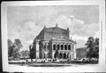 Antique Old Print Exterior Theatre Frankfort-On-The-Maine 1877 Architecture
