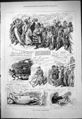 Old Print 1877 Pictorial Reminiscences Humours September Manchester Hall 19th