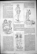 Original Old Antique Print 1877 Theatre Captious Critic Alhambra Paulton Actors