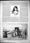 Old 1877 Portrait Madame Pasts Scene More Ways One Holborn Amphitheat Victorian