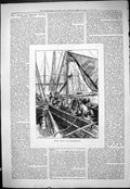 Original Old Antique Print 1877 Sprat Fishing Boats Billingsgate Harbour 19th