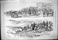 Antique Print 1877 Brighton Harriers Hunting Horses Sport Dyke Hotel Tavern