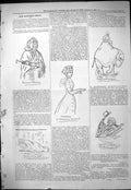 Old Antique Print 1877 Theatre Captious Critic Dorothea Cleopatra Needle 19th