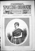 Antique Old Print 1877 Portrait Miss Julia Stewart Theatre Royal Haymarket 19th