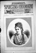 Antique Print 1877 Portrait Mdlle. Alwina Valleria Majesty'S Opera Theatre 19th