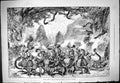 Original Old Antique Print 1877 Scene Enchanted Prince Standard Theatre Actors