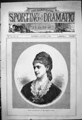 Antique Old Print 1878 Portrait Mdlle. Bauremeister Majesty'S Opera Theatre