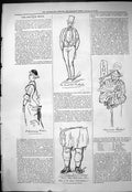 Old Antique Print 1878 Theatre Captious Critic Butterfly Charming Widow 19th
