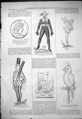 Antique Old Print 1878 Theatre Captious Critic Nicholls Ada Herbert Campbell