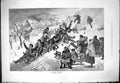 Original Old Antique Print 1878 Winter Holiday Snow Amusements Children Sledges