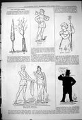 Antique Old Print 1878 Theatre Captious Critic Surrey Holland Beautiful Woman