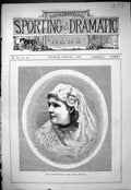 Old Print 1878 Portrait Beautiful Woman Miss Gainsborough Duke'S Theatre 19th