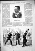 Old 1879 Portrait Henry St. Vincent Scene Diplomacy Prince Wales Thea Victorian