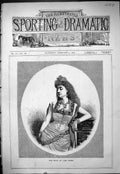 Antique Old Print 1878 Portrait Beautiful Woman Miss Heath Jane Shore Theatre