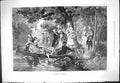 Antique Old Print 1878 Critical Moment Ladies Climing River Boat Fallen Dog