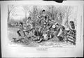 Old Antique Print 1878 On Foot After The Hounds Hunting Men Sport Comedy 19th