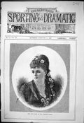 Original Old Antique Print 1878 Portrait Miss Anna Eyre Majesty Opera Theatre
