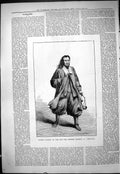 Antique Print 1878 Famous Players Mr Charles Macklin Shylock Theatre Actor 19th