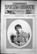Original Old Antique Print 1878 Portrait Miss Anna Williams Beautiful Woman