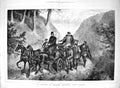 Old Print 1878 Emperor Germany Returning Hunting Mountains Coach Horses 0 19th