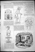 Original Old Antique Print Theatre Captious Critic Town Hall Hammersmith 1878